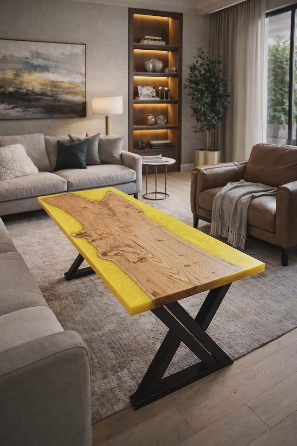 Custom Epoxy Resin Table / Handmade Wood River Table ( Made to Order )
