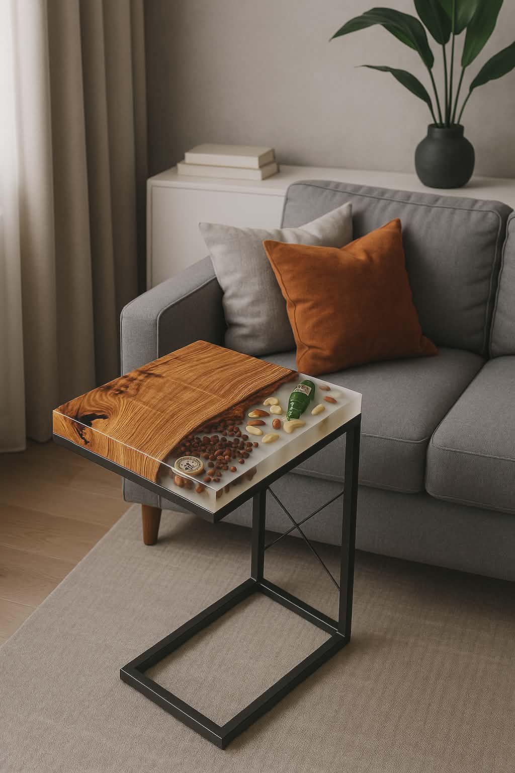 Custom Epoxy Resin Table / Handmade Wood River Table ( Made to Order )