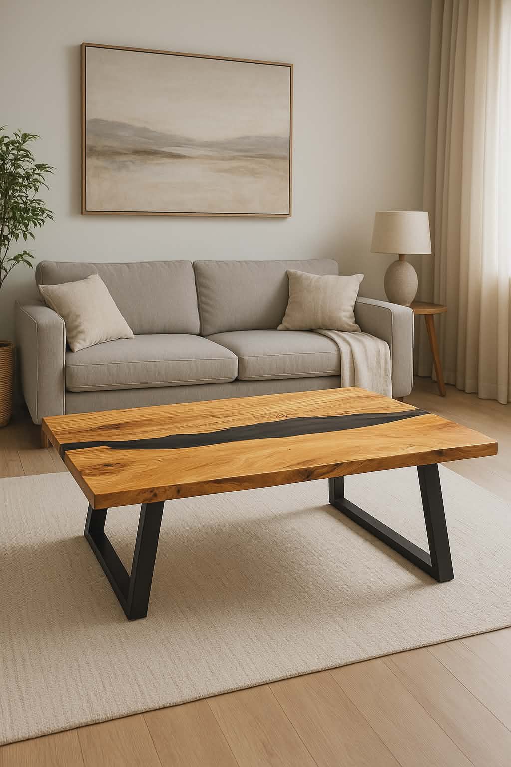 Custom Epoxy Resin Table / Handmade Wood River Table ( Made to Order )